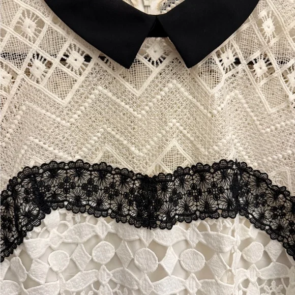 Nanette Lepore Lace Dress with Black Details - Picture 6 of 7